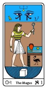 Egyptian Tarot, Arcanum - 1 The Magician