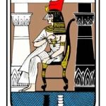 Egyptian Tarot Card Arcanum 2 The priestess